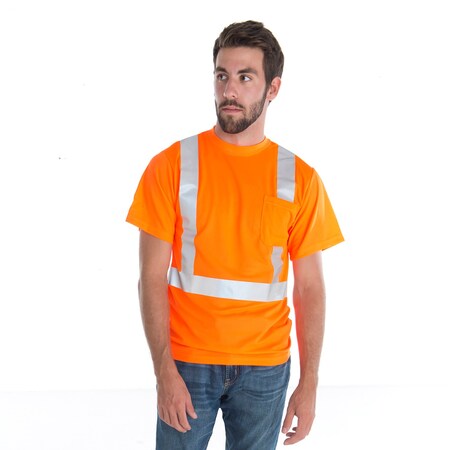 Cordova COR-BRITE Short Sleeve Shirts, Orange, 3XL V4103XL